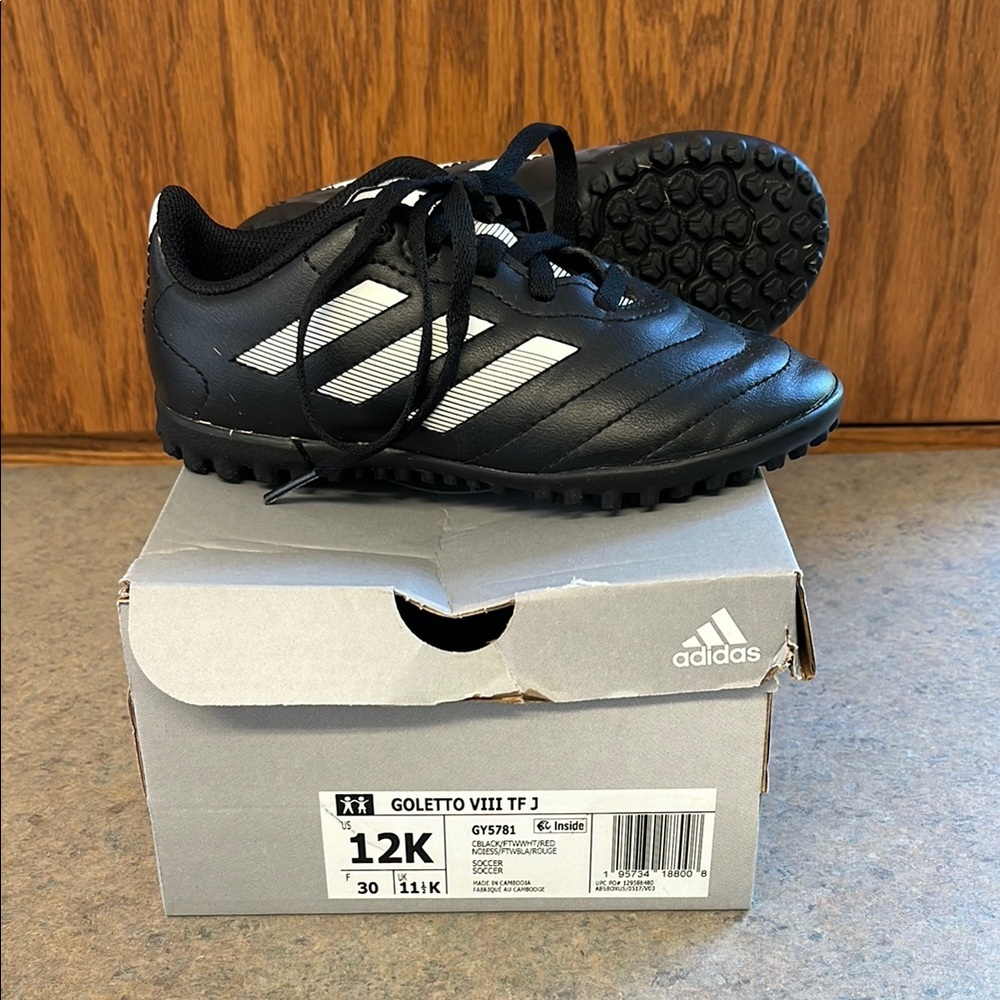Kids Soccer Shoes - Adidas Goletto Cleats - Size 12K